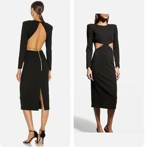 Misha Kora Cutout Dress in Black